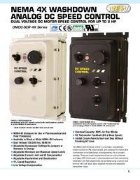 Thumbnail of document Data Sheet - OMDC-MD50P-420 Programmable DC Speed Control